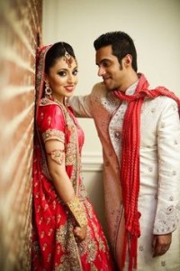 Indian wedding couple