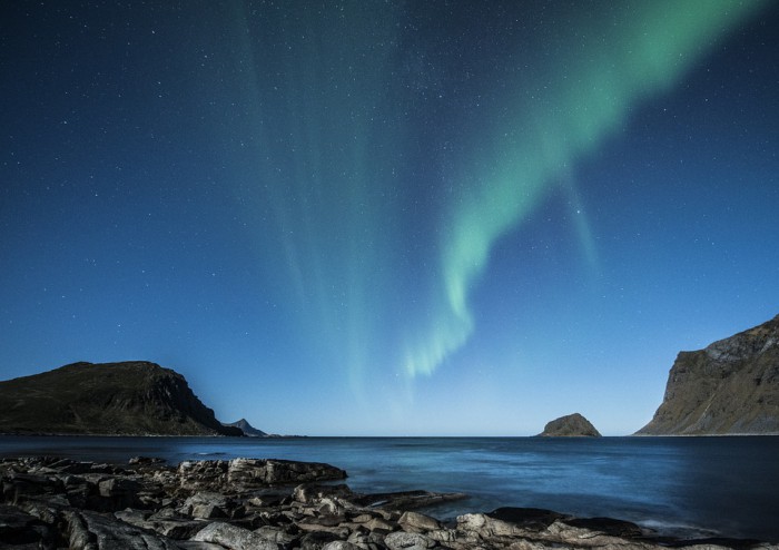 Landschaft bei Nacht